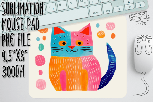 Amusing Cat Antics Mouse Pad Artwork