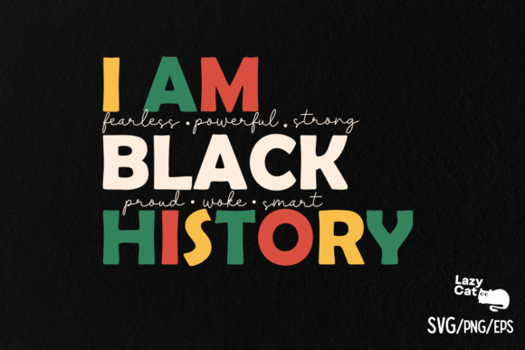 Black Month History SVG PNG Design