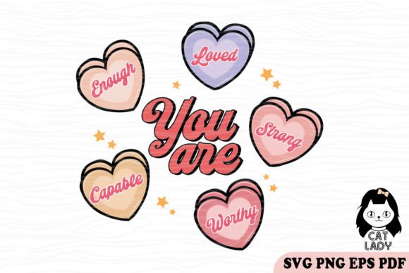 Candy Heart Valentine SVG PNG