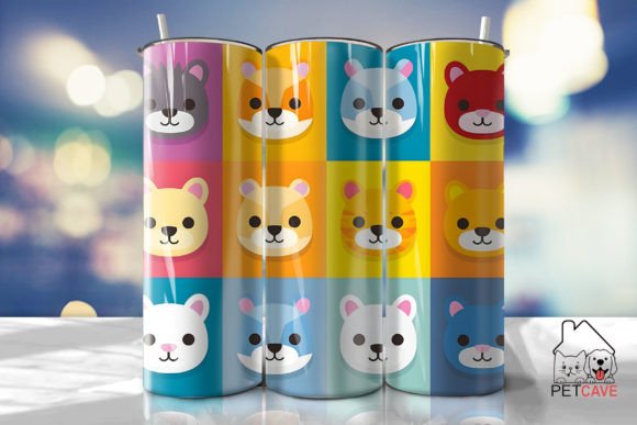 Cat Lover Icon Set Tumbler