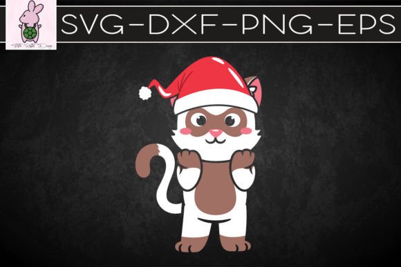 Funny Cat Christmas Santa Hat