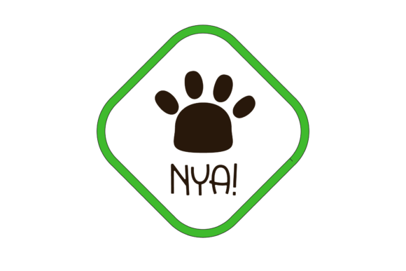 Japanese Cat Nya Sticker